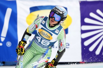 Cande Moreno al supergegant de Garmisch