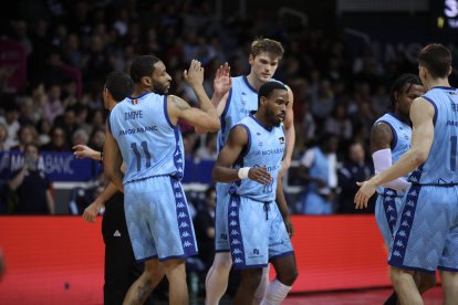 Harding celebra una acció durant el partit