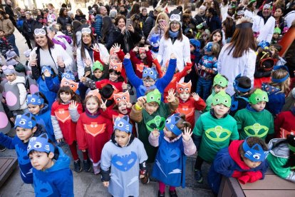 Nens disfressats en una edició anterior del carnaval