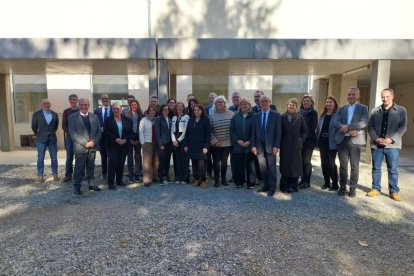 La delegació del Consell General amb els representants francesos