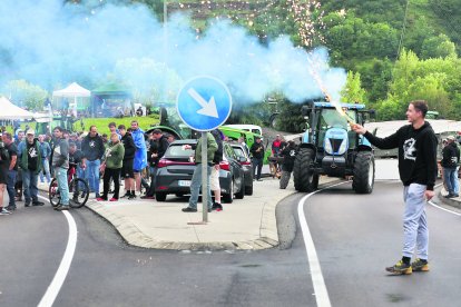 Una protesta agrària l’any passat.