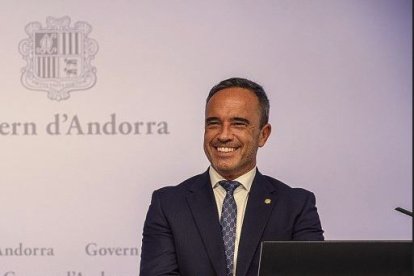 Alain Cabanes en una presentació a Govern