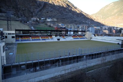 El nou estadi de la FAF a Encamp.