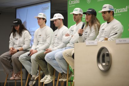 Presentació de la delegació de la FAE que va competir al Mundial d’esquí alpí a Saalbach.