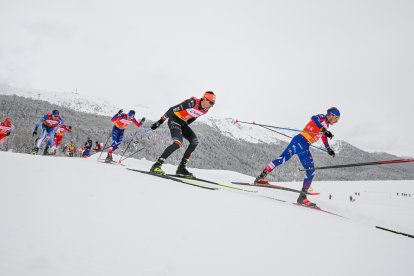 El fondista Irineu Esteve, als 20 quilòmetres ‘mass start’ estil lliure a Engadin.