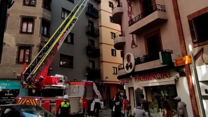 Els bombers al lloc dels fets