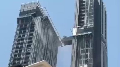 Un edifici en construcció s'enfonsa pel terratrèmol a Bangkok
