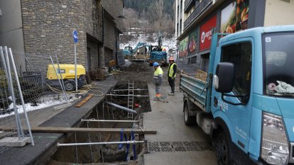 El punt on començaran les obres a l'avinguda Joan Martí d'Encamp.