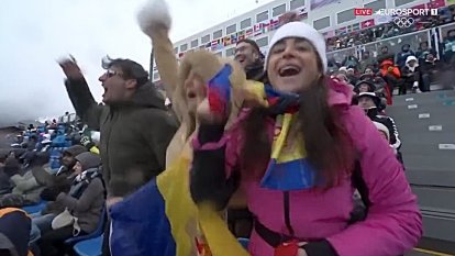 L'emoció de la família de Verdú després de la seva baixada