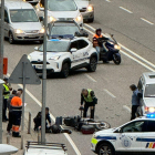 Accident de moto a l'avinguda de Bartra