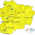 Avís groc per tempestes