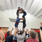 Un assaig dels castellers d'Andorra