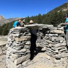 Classes de la tècnica de pedra seca del curs de l'any passat