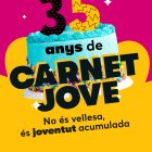 Cartell de l'aniversari de Carnet Jove