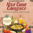 Cartell de la quinzena de la Nova Cuina Canillenca