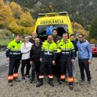Part dels tècnics d'emergències que viatgen com a voluntaris a València