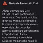 L'alerta enviada per Protecció Civil de Catalunya als mòbils de la zona de Tarragona