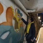 Un dels artistes del Festival de Grafiti