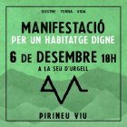 Convocatòria de la mobilització per l'habitatge impulsada per Pirineu Viu