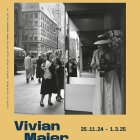 El cartell de l'exposició sobre Vivian Maier