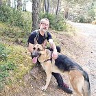 Jaume Vilamajó i la seva mascota.