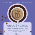 L'APDA convida a la ciutadania a fer un cafè i parlar sobre la protecció de dades