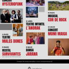 Cartell de la programació cultural d’Encamp