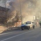 Incendi a l'estadi comunal d'Andorra la Vella