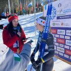 Gina del Rio després de la cursa esprint en estil clàssic