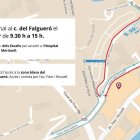 Talls al carrer del Falgueró