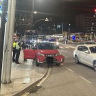 El vehicle accidentat a l'avinguda Tarragona