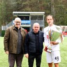 L’Inter va rebre la copa de campió de lliga.