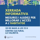 El comú informarà sobre les mesures i ajudes per accedir a l'habitatge