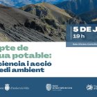 Cartell de la conferència sobre el repte de l'aigua potable.