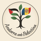 El logotip de l'associació Andorra amb Palestina.