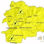Avís groc per tempestes i calamarsa a partir d'aquesta tarda