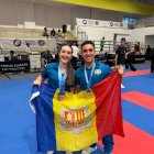 Maria Ubiergo i Silvio Moreira, ahir a Xipre.