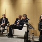 Marta Villaverde en la ponència al seminari sobre tràfic d'éssers humans organitzat pel raonador a Andorra