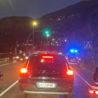 Retencions a la carretera de l'Obac per un accident.