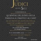 El cartell de la conferència sobre el Cant de la Sibil·la de l'Alguer .