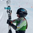L’esquiadora de la FAE Íria Medina va iniciar el curs a la Copa d’Europa de Zinal.