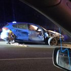 El vehicle accidentat a Ransol.