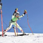 Cande Moreno durant la pretemporada a Corralco (Xile).