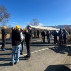 Els pagesos tallant el pas a Ur.