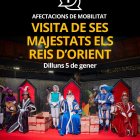 Mobilitat anuncia les afectacions que patirà el transport públic durant la calvacada dels Reis d'Orient el dilluns vinent