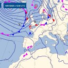 Un mapa del Meteo Andorra.