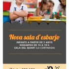 Cartell del comú d'Ordino informant de la nova sala d'esbarjo de la Cortinada.