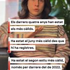 El 2025 va ser un dels quatre més càlids des del 1950.