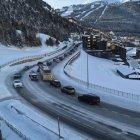 Un tram de la xarxa viària a la Vall d'Incles avui.