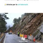 Obres a la carretera de la Comella.